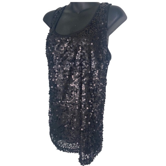 Apostrophe Sequins Razorback Tank Top - Picture 2 of 4